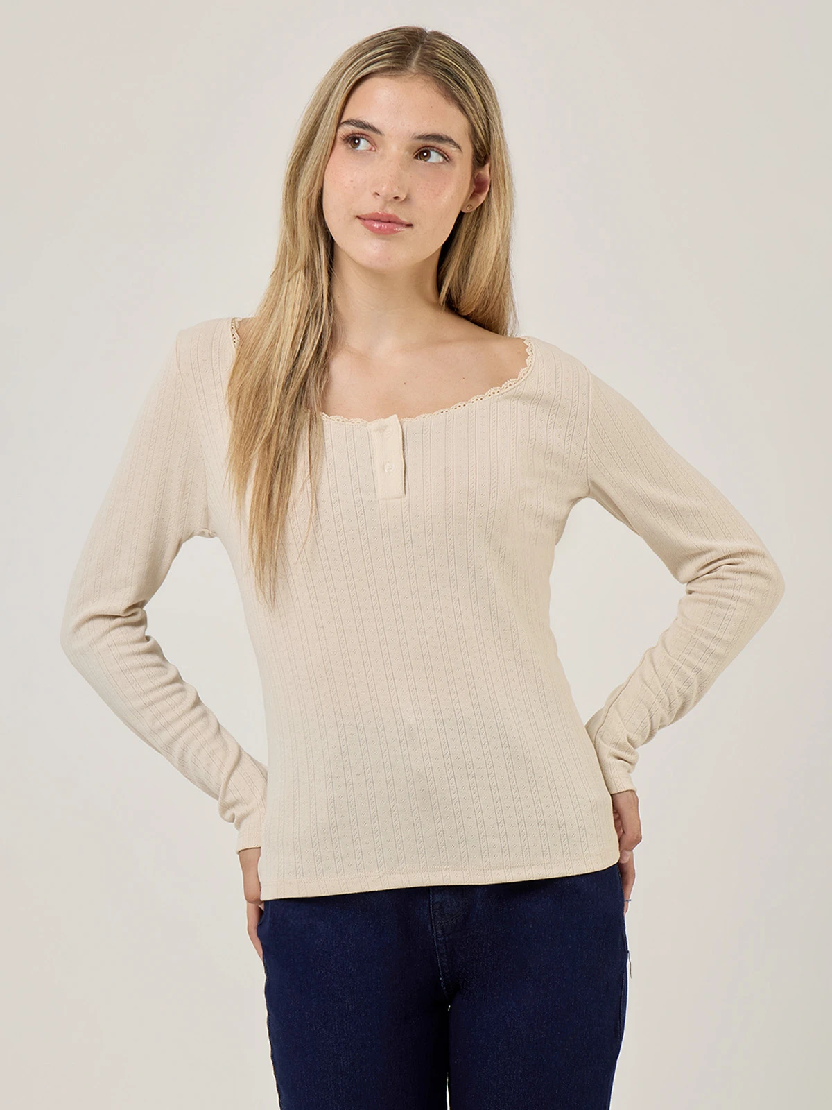 POLO MANGA LARGA ALGODÓN MUJER PEPE JEANS - 1