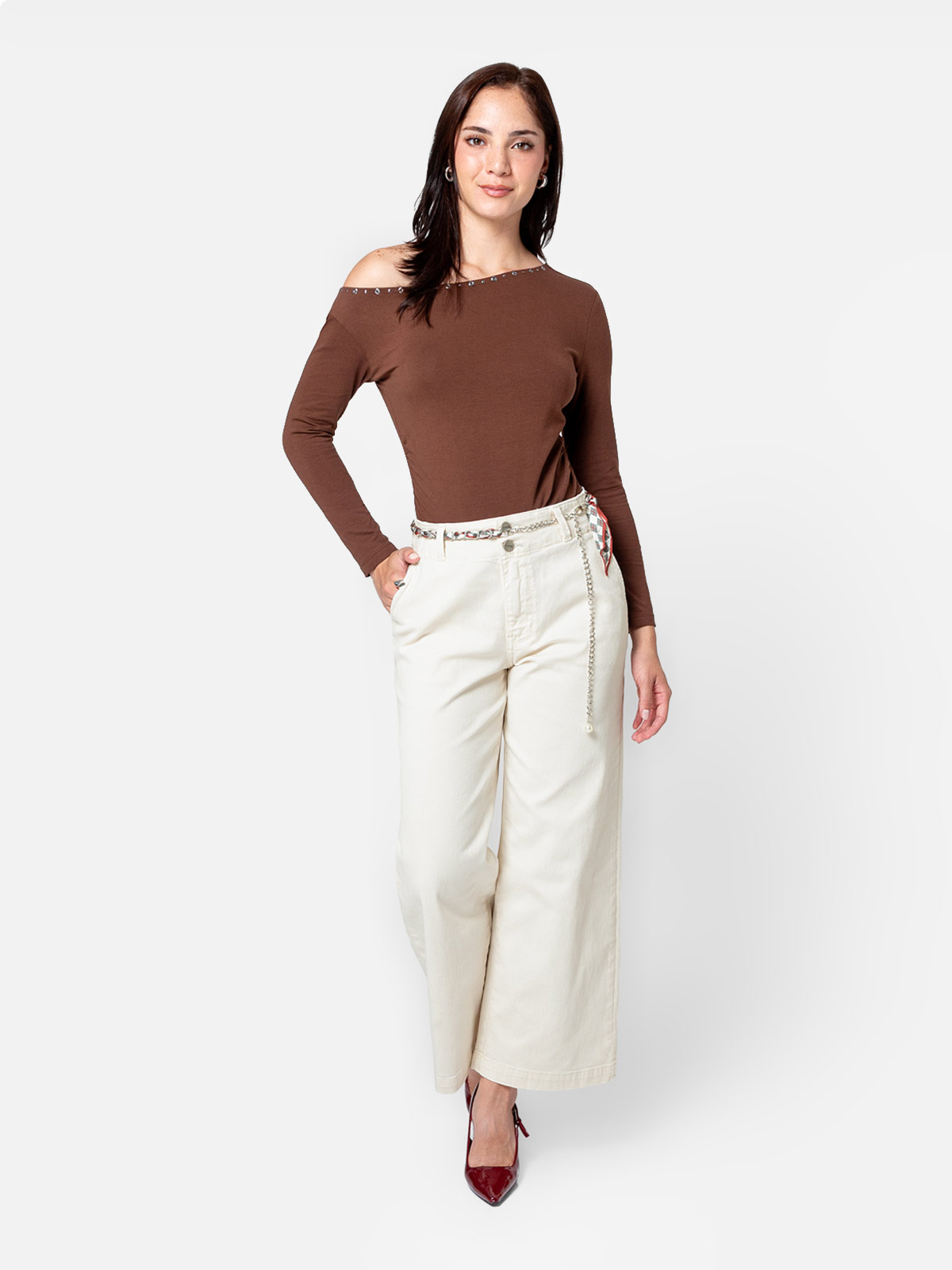 PANTALÓN WIDELEG MUJER PIONIER SOLHI - 5