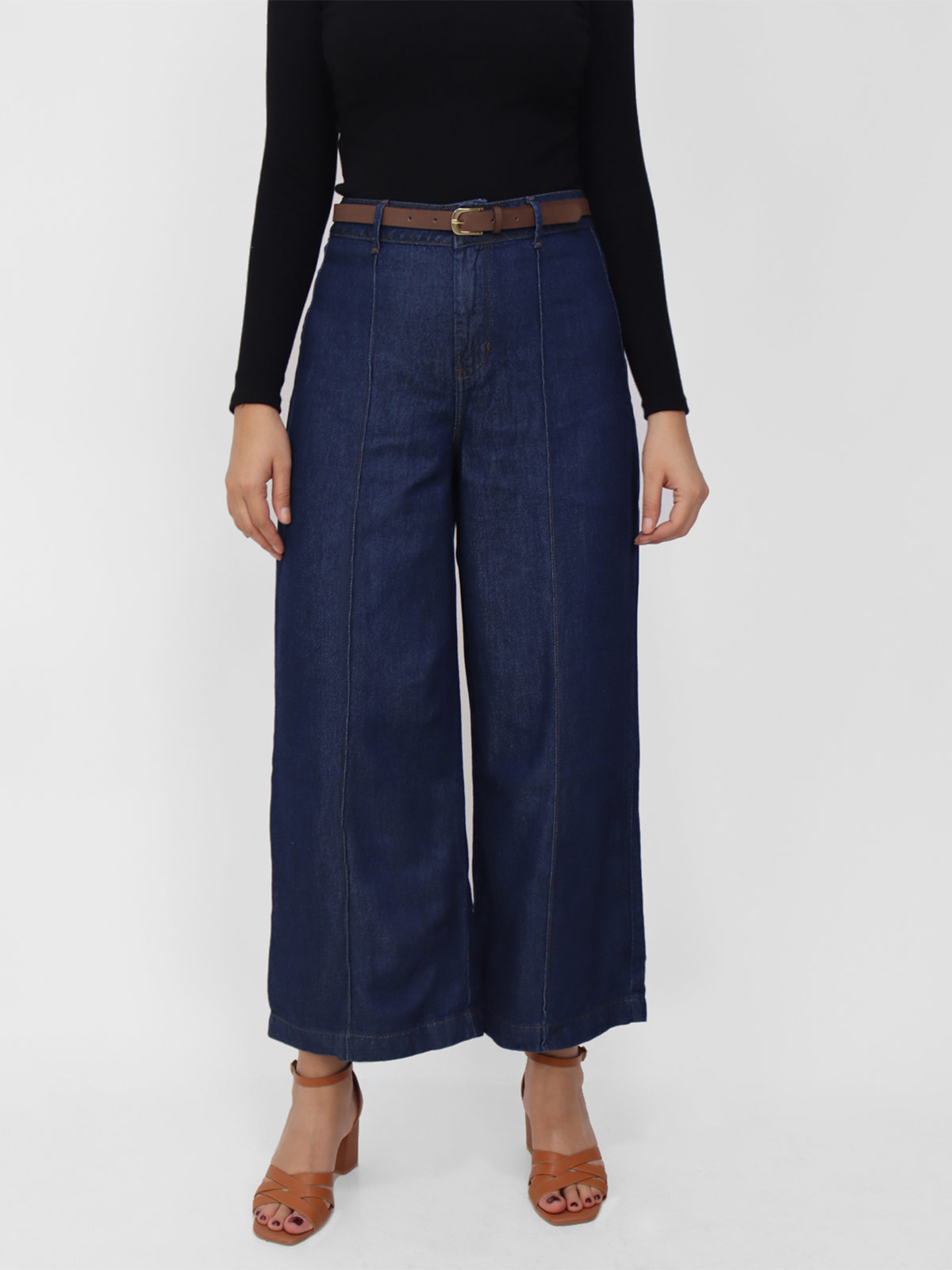 JEAN CULOTTE MUJER KAYRA POBLET PERFECT FIT PIERNAS ANCHAS - 1