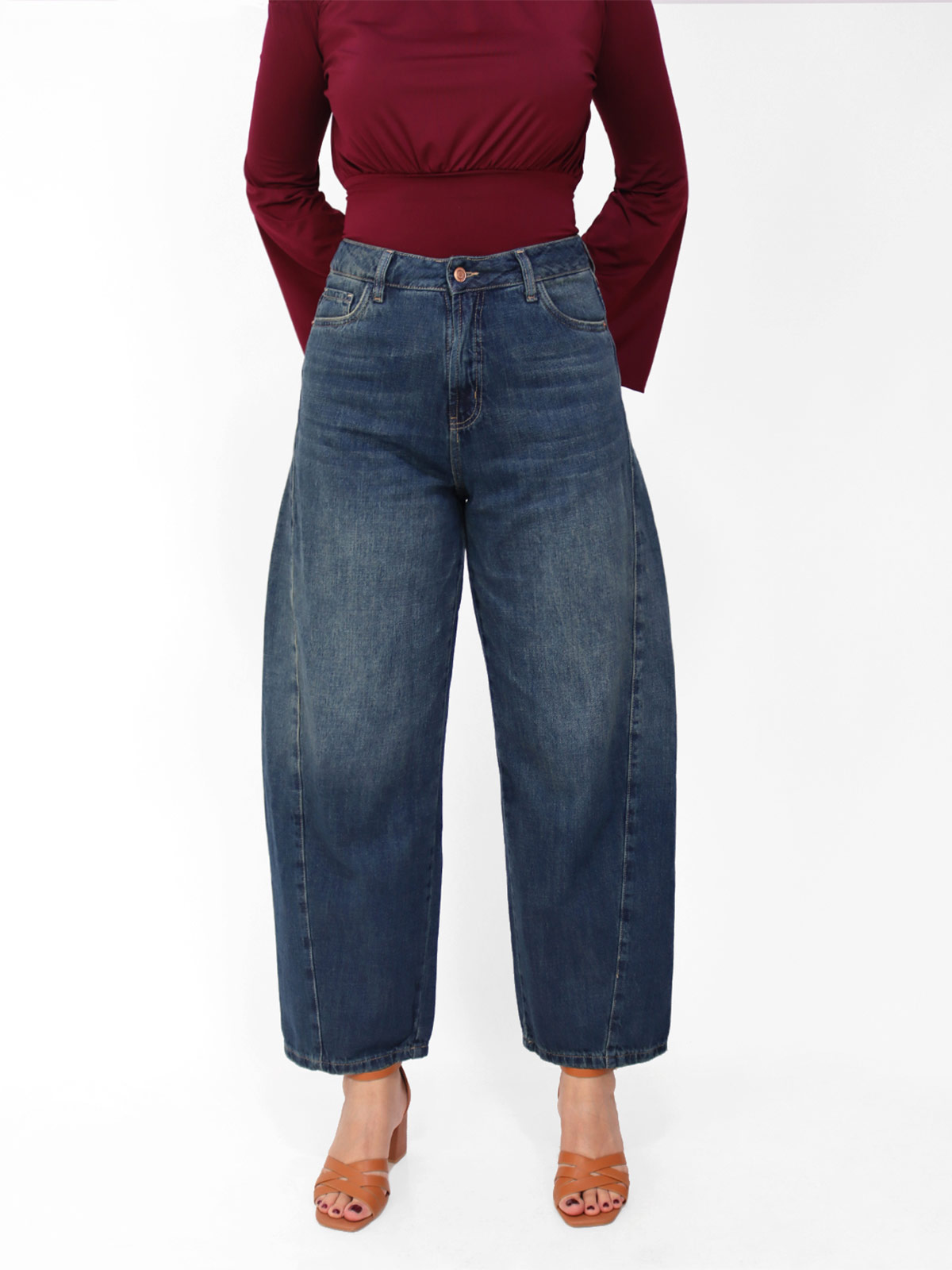 JEAN NEW BAGGY MUJER KAYRA PIBLET BALLON PIERNAS ANCHAS - 1