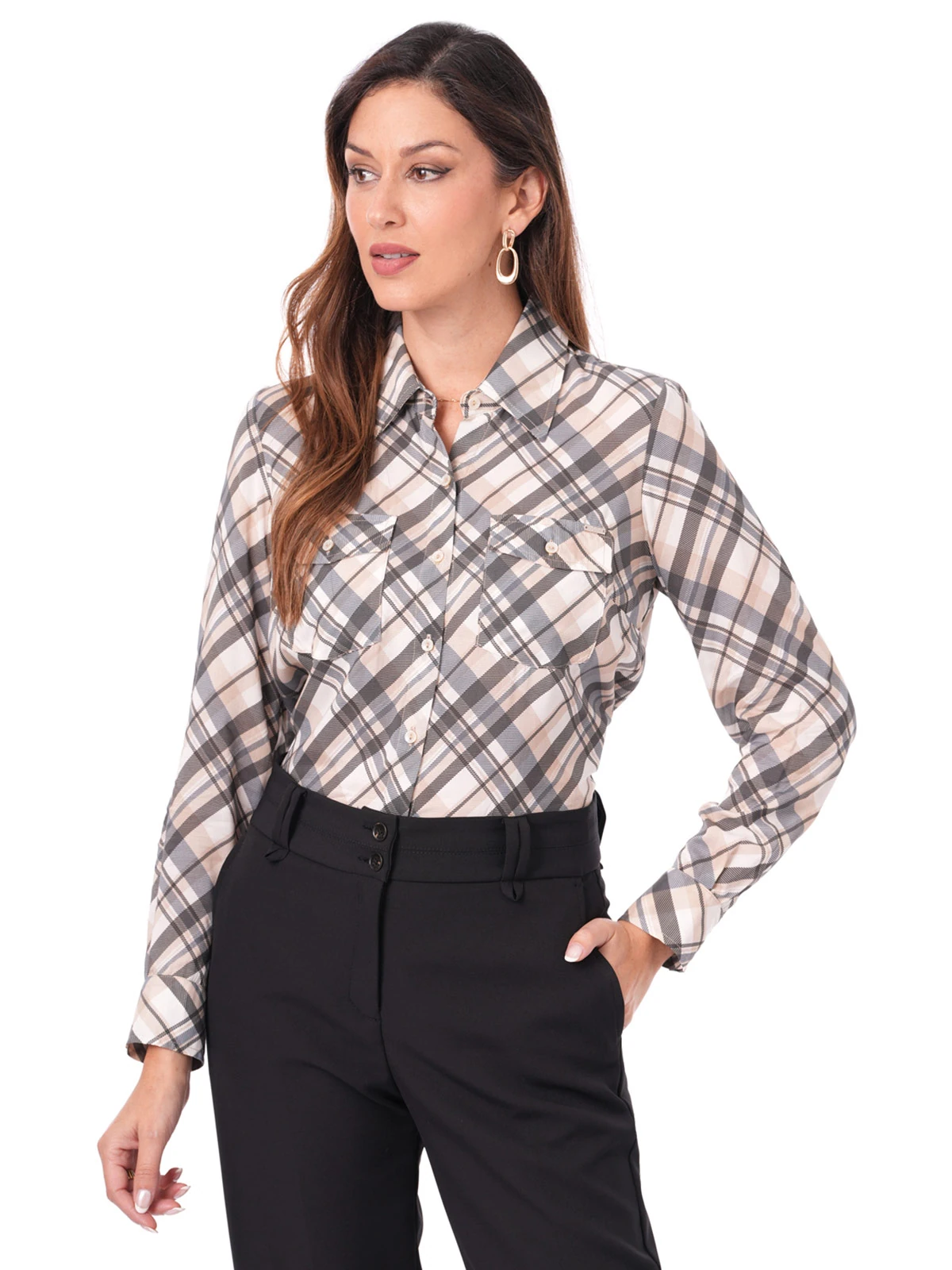 BLUSA MANGA LARGA MUJER CP MODA DE COLECCIÓN SALZBURG - 1