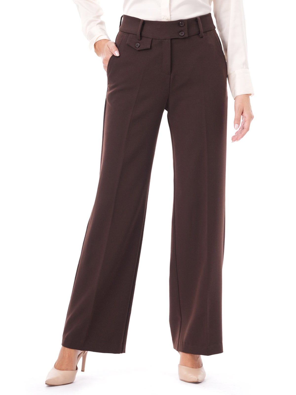 PANTALÓN RECTO MUJER CP MODA DE COLECCIÓN BASEL - 1