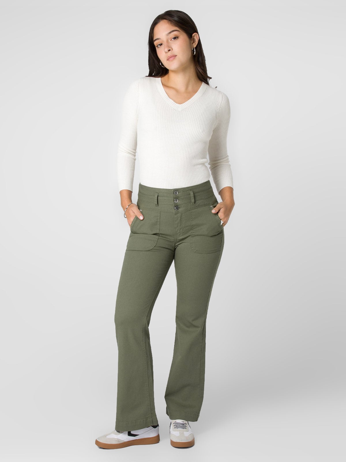 PANTALÓN FLARE MUJER SQUEEZE YAELIA - 5