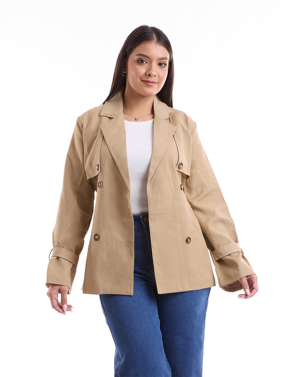 ABRIGO MUJER METAL JEANS TRENCH MAFER - 2