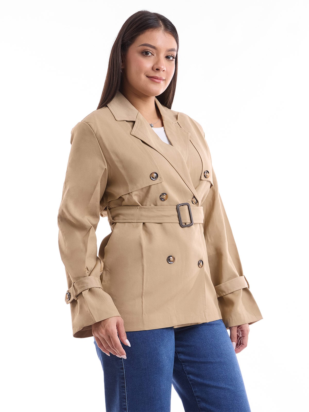 ABRIGO MUJER METAL JEANS TRENCH MAFER - 3