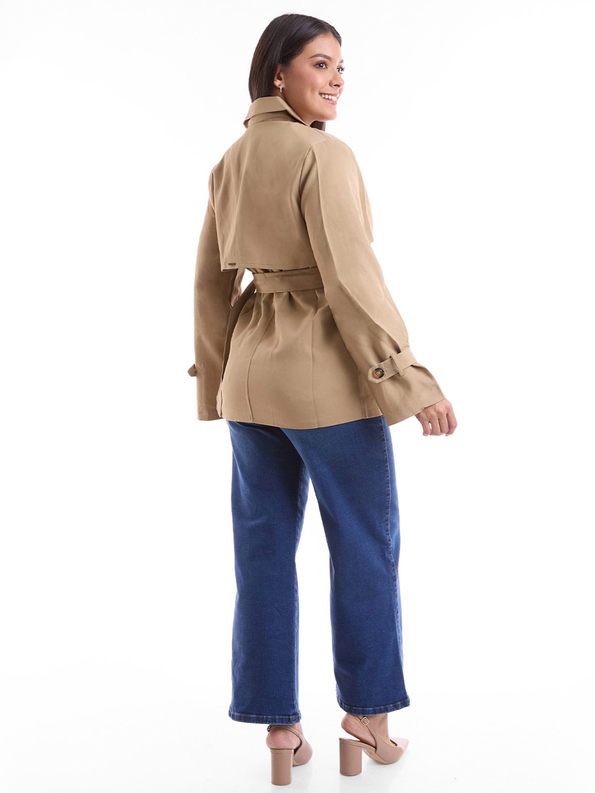 ABRIGO MUJER METAL JEANS TRENCH MAFER - 4