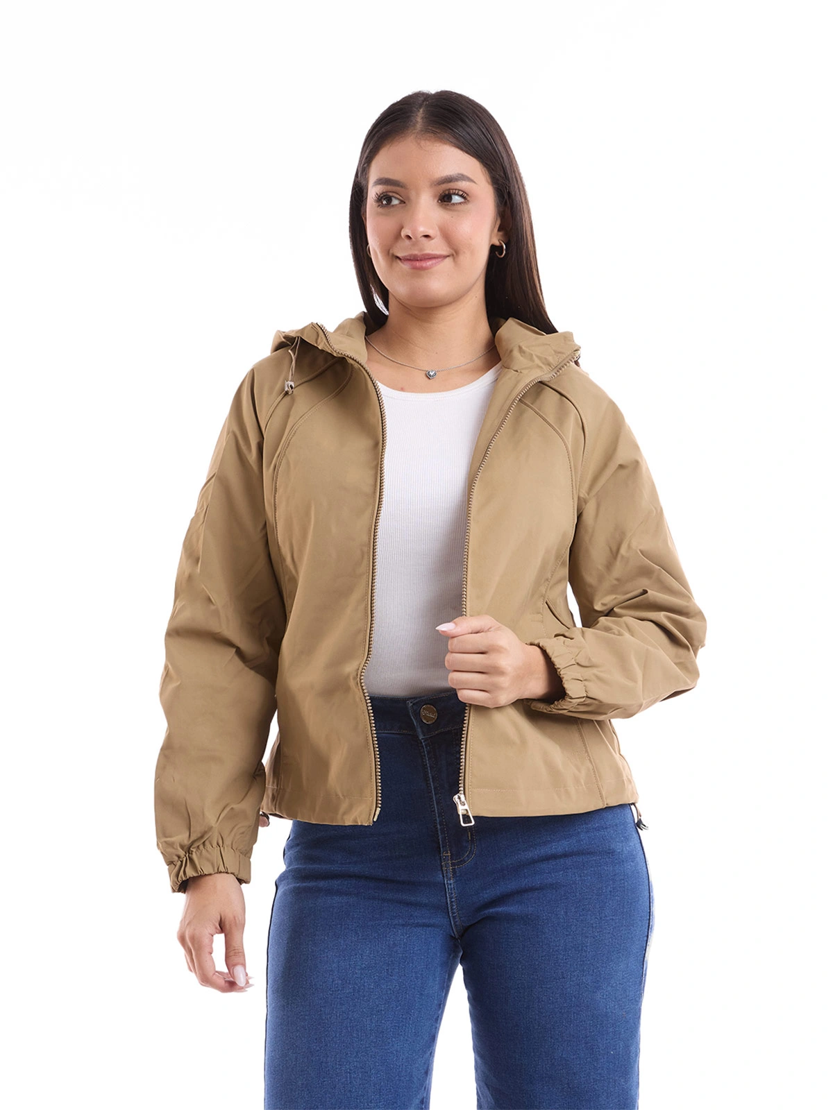 CASACA MUJER METAL JEANS CORTAVIENTO KIMI - 1