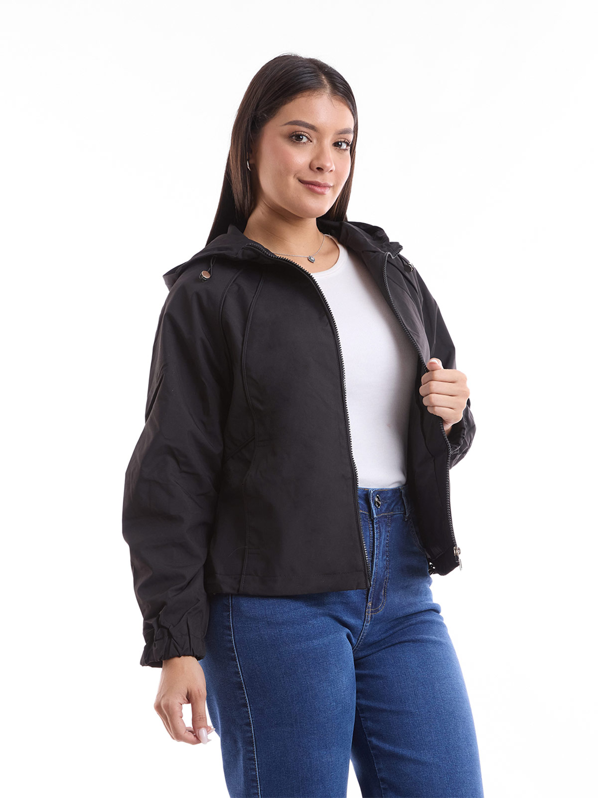 CASACA MUJER METAL JEANS CORTAVIENTO KIMI - 2
