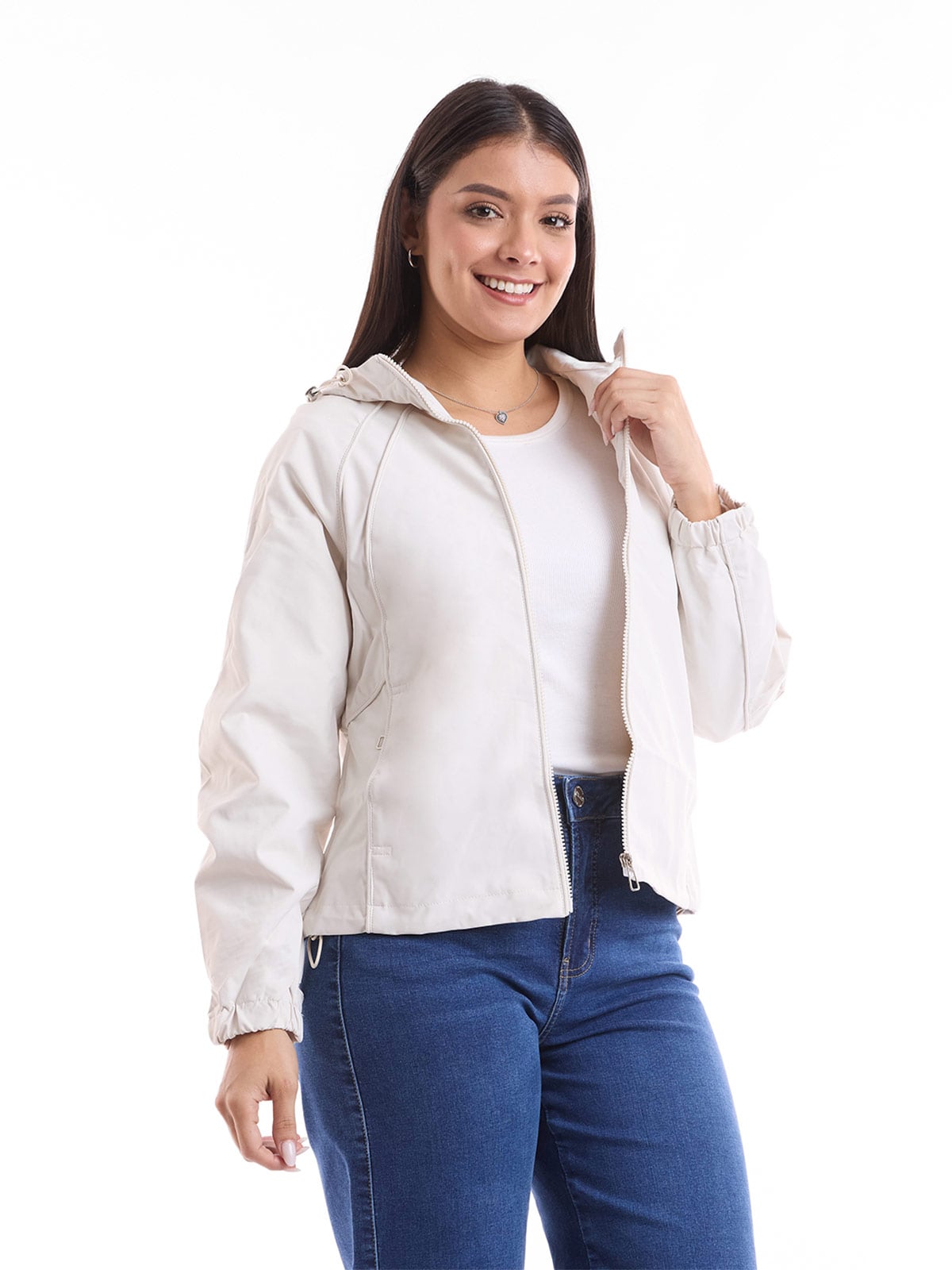 CASACA MUJER METAL JEANS CORTAVIENTO KIMI - 2