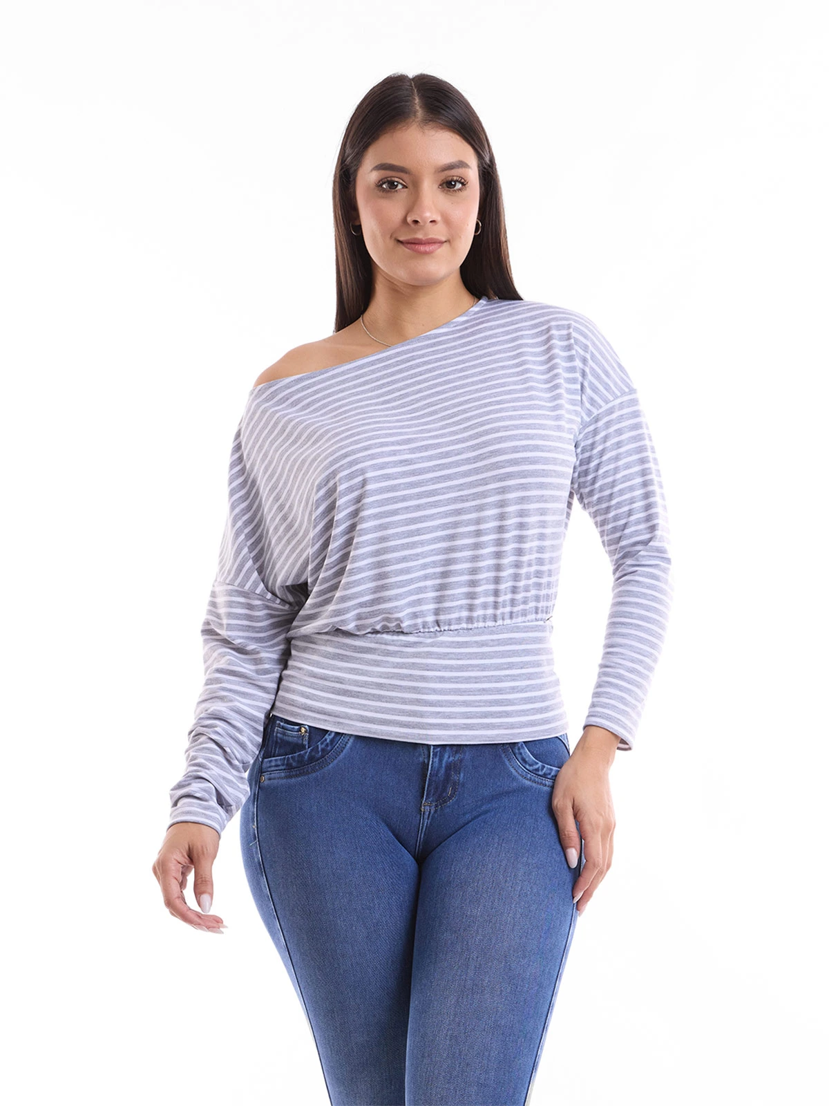 POLO MUJER METAL JEANS RAYAS ATENAS - 1