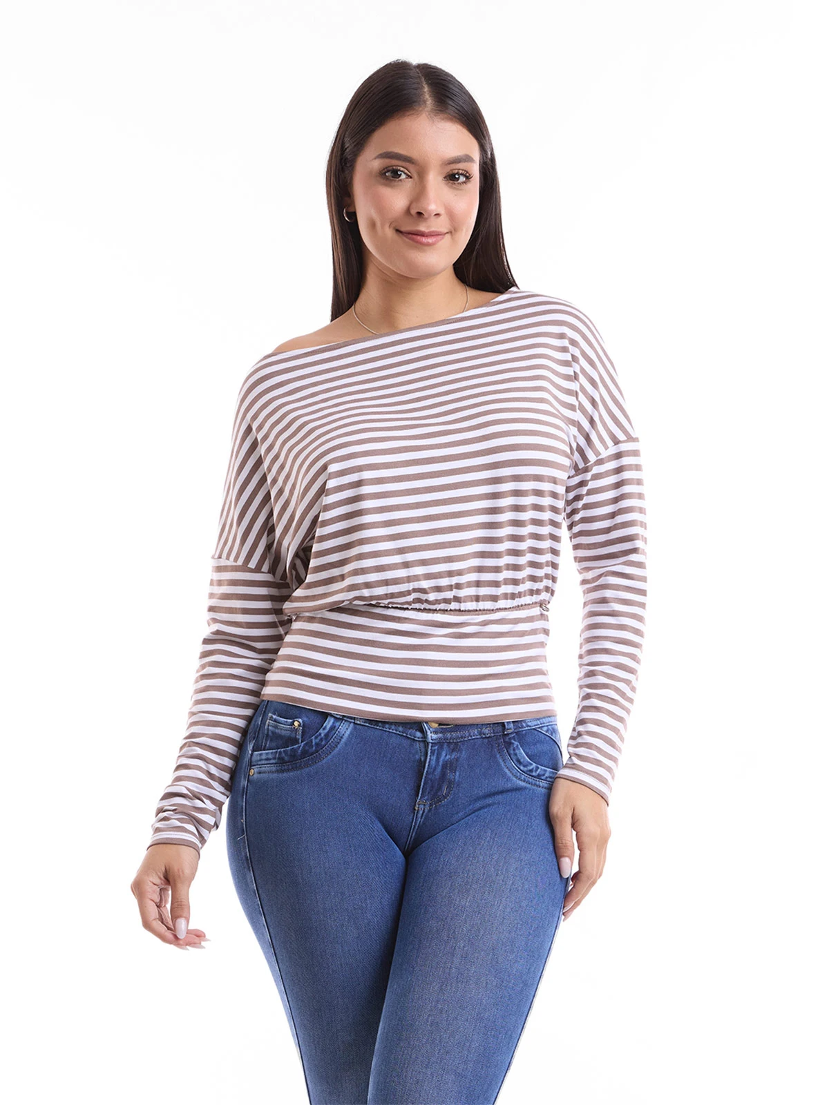 POLO MUJER METAL JEANS RAYAS ATENAS - 1