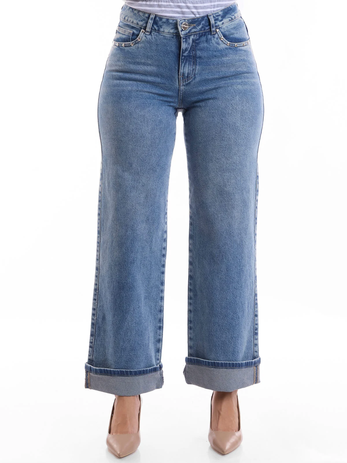 JEANS STRAIGHT MUJER METAL JEANS CAMILLE - 2