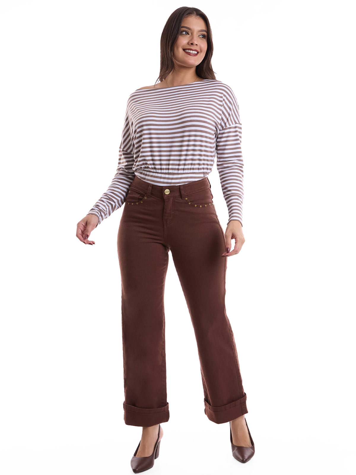 JEANS STRAIGHT MUJER METAL JEANS CAMILLE - 1