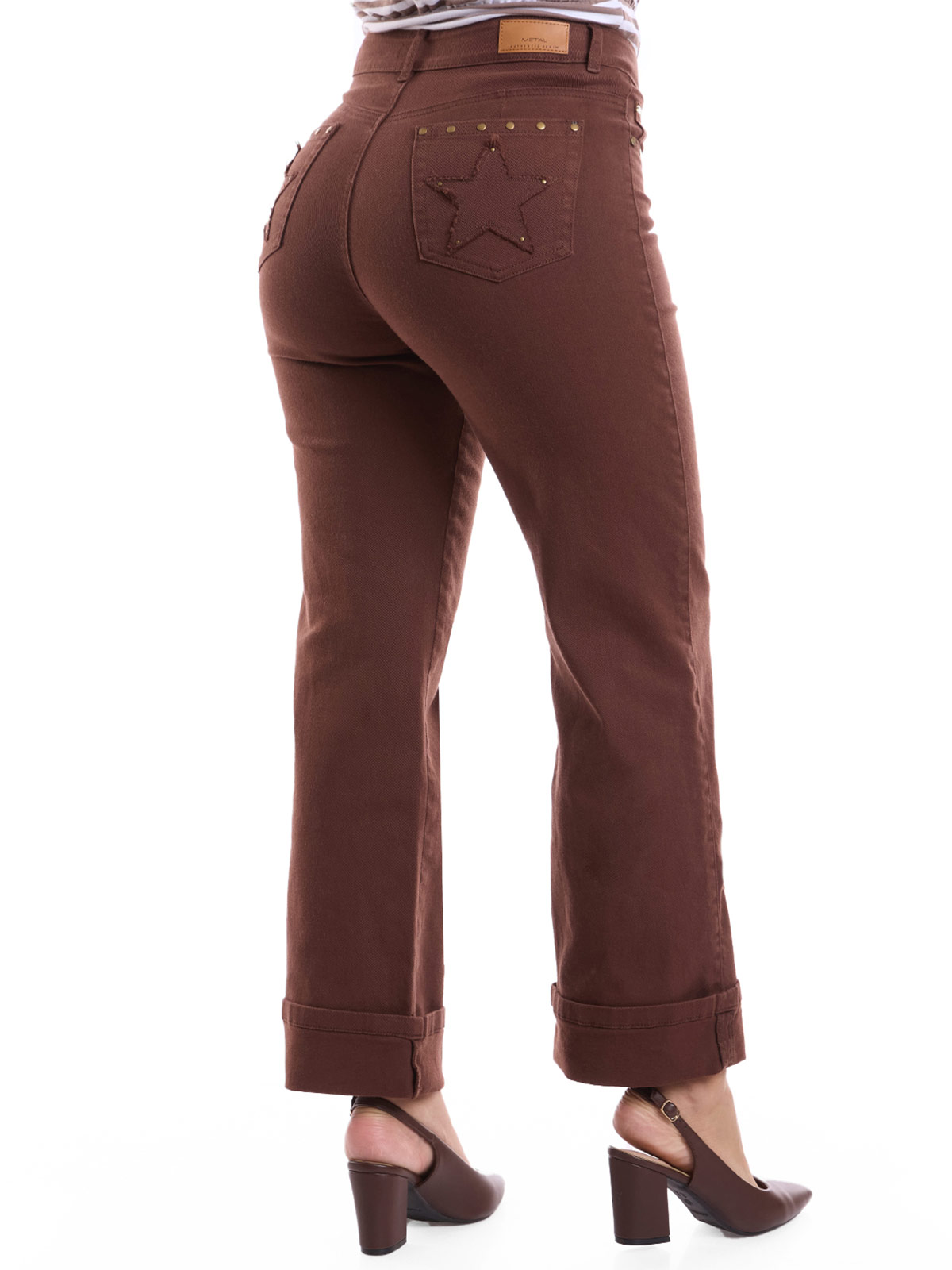 JEANS STRAIGHT MUJER METAL JEANS CAMILLE - 4