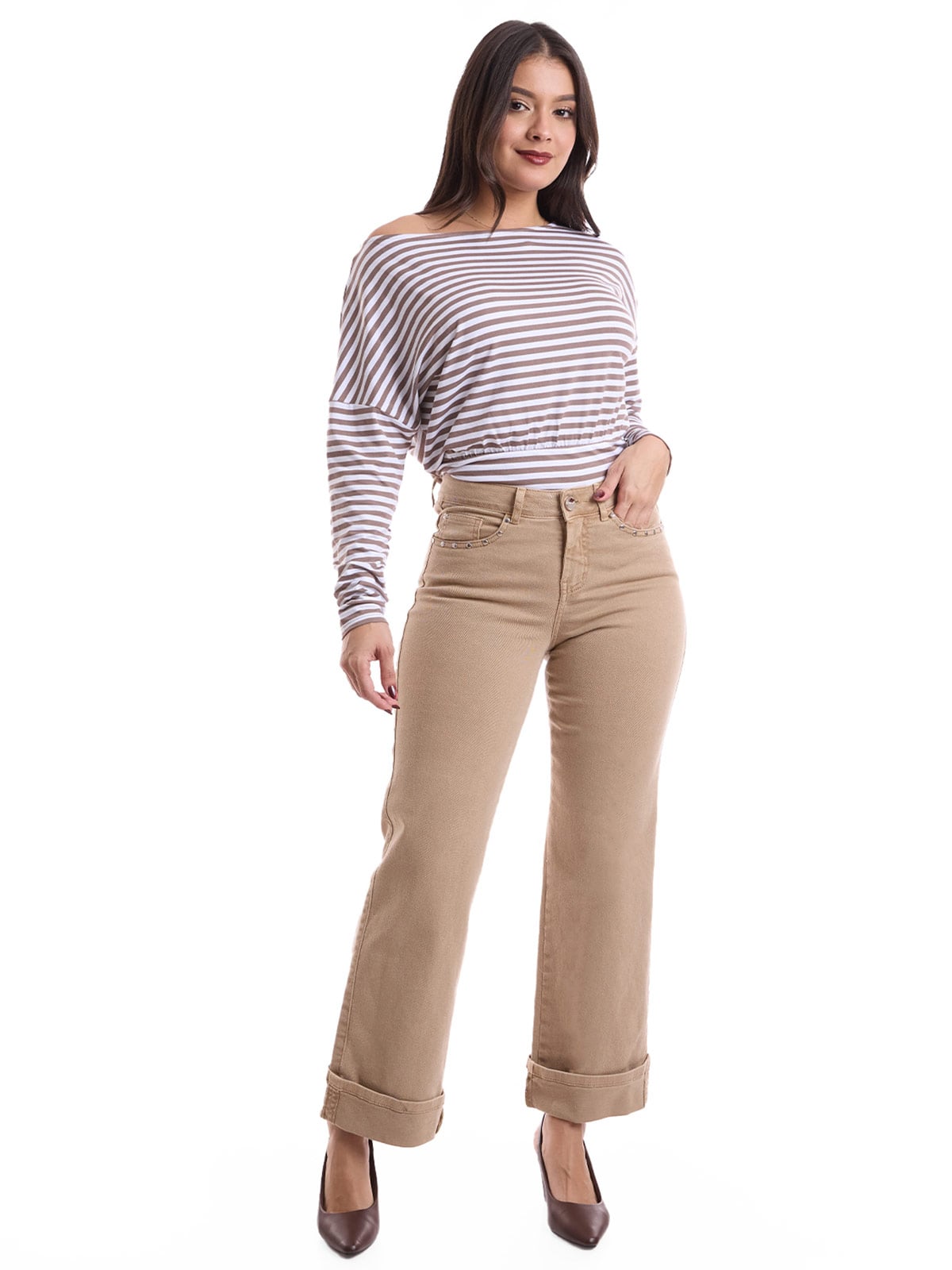 JEANS STRAIGHT MUJER METAL JEANS CAMILLE - 1