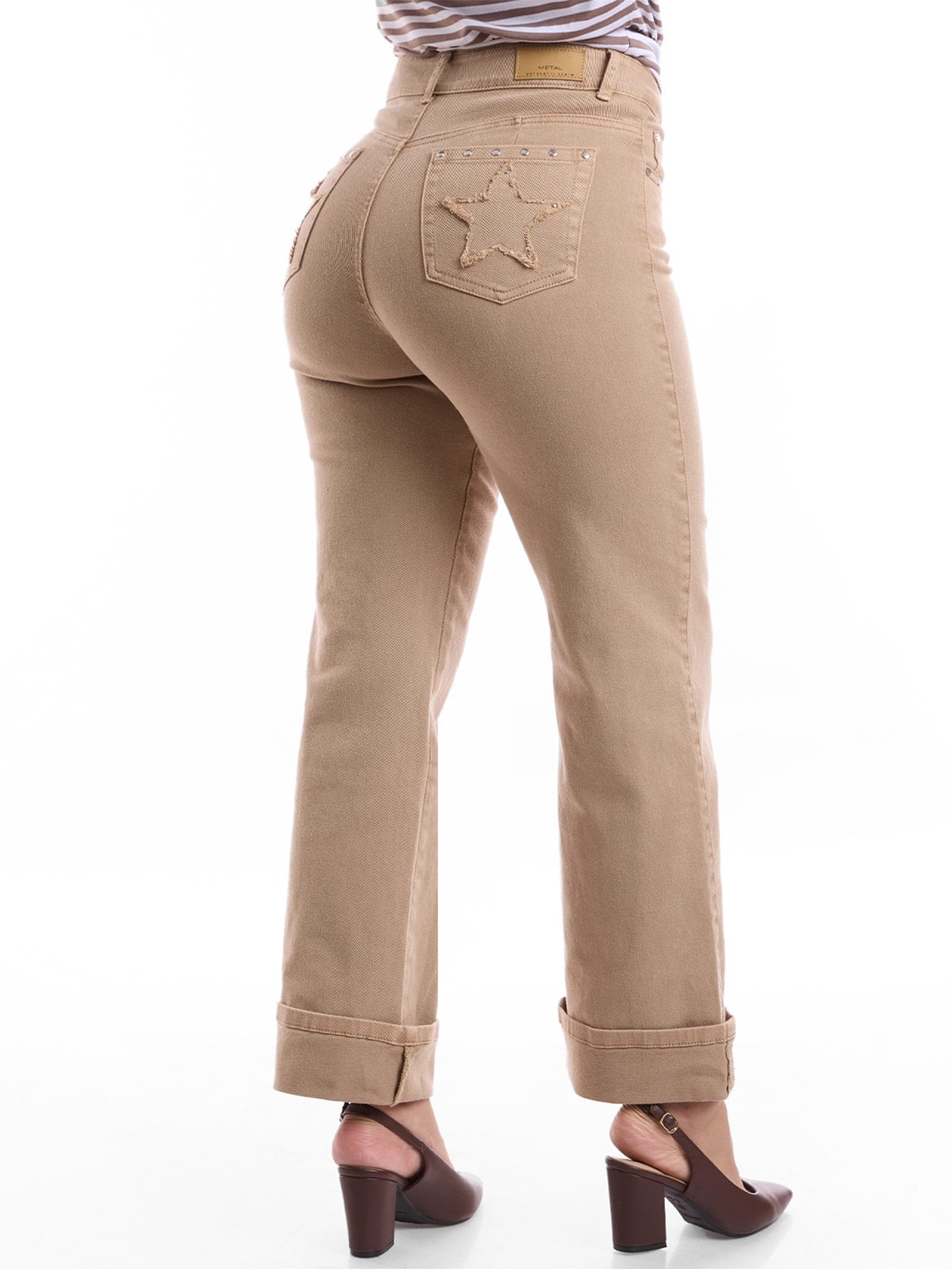 JEANS STRAIGHT MUJER METAL JEANS CAMILLE - 3