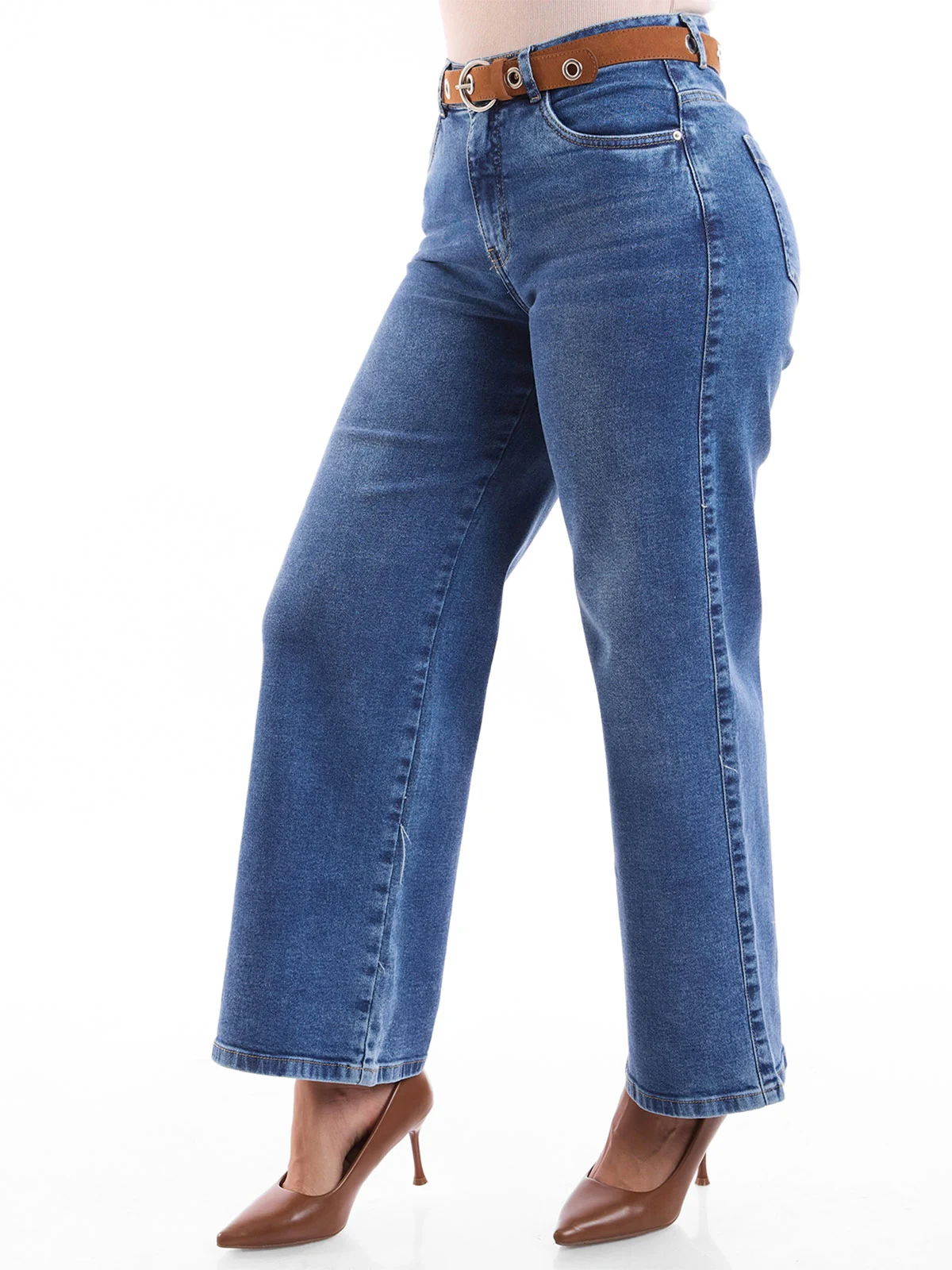 JEANS WIDE LEG MUJER METAL JEANS BAMBOLEO - 4