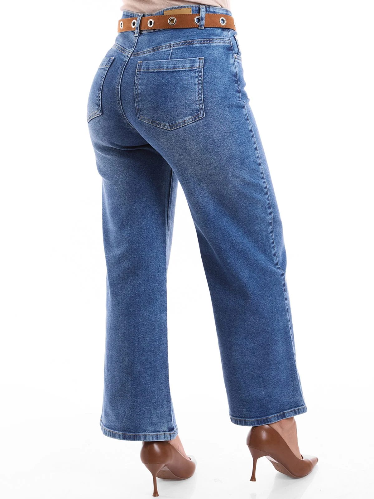 JEANS WIDE LEG MUJER METAL JEANS BAMBOLEO - 5