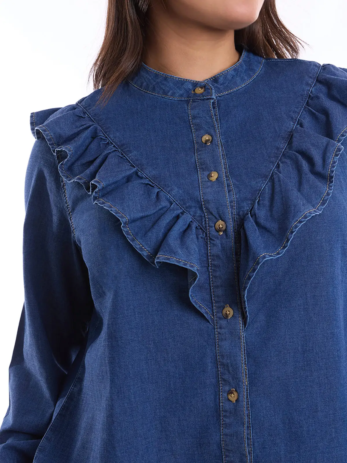 BLUSA MUJER METAL JEANS DENIM EMMA - 4