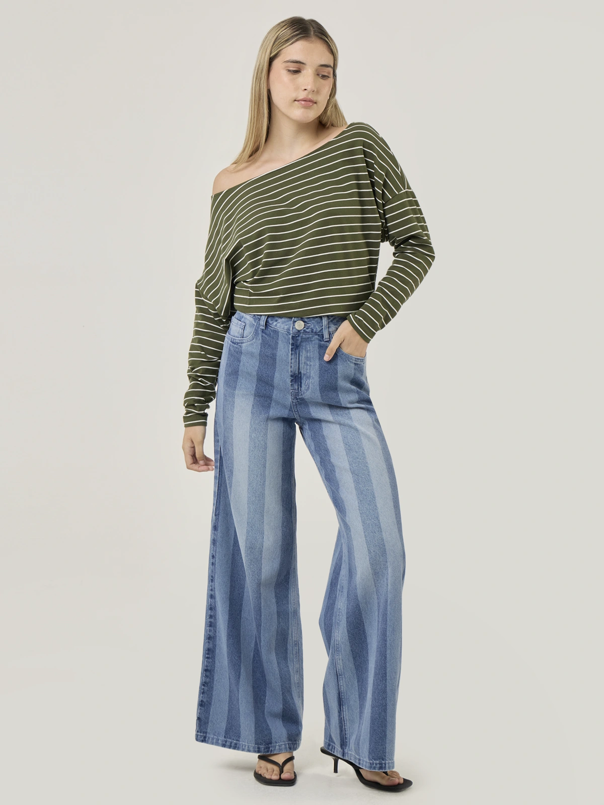 JEAN MUJER INDEX CESTRIPES - 1