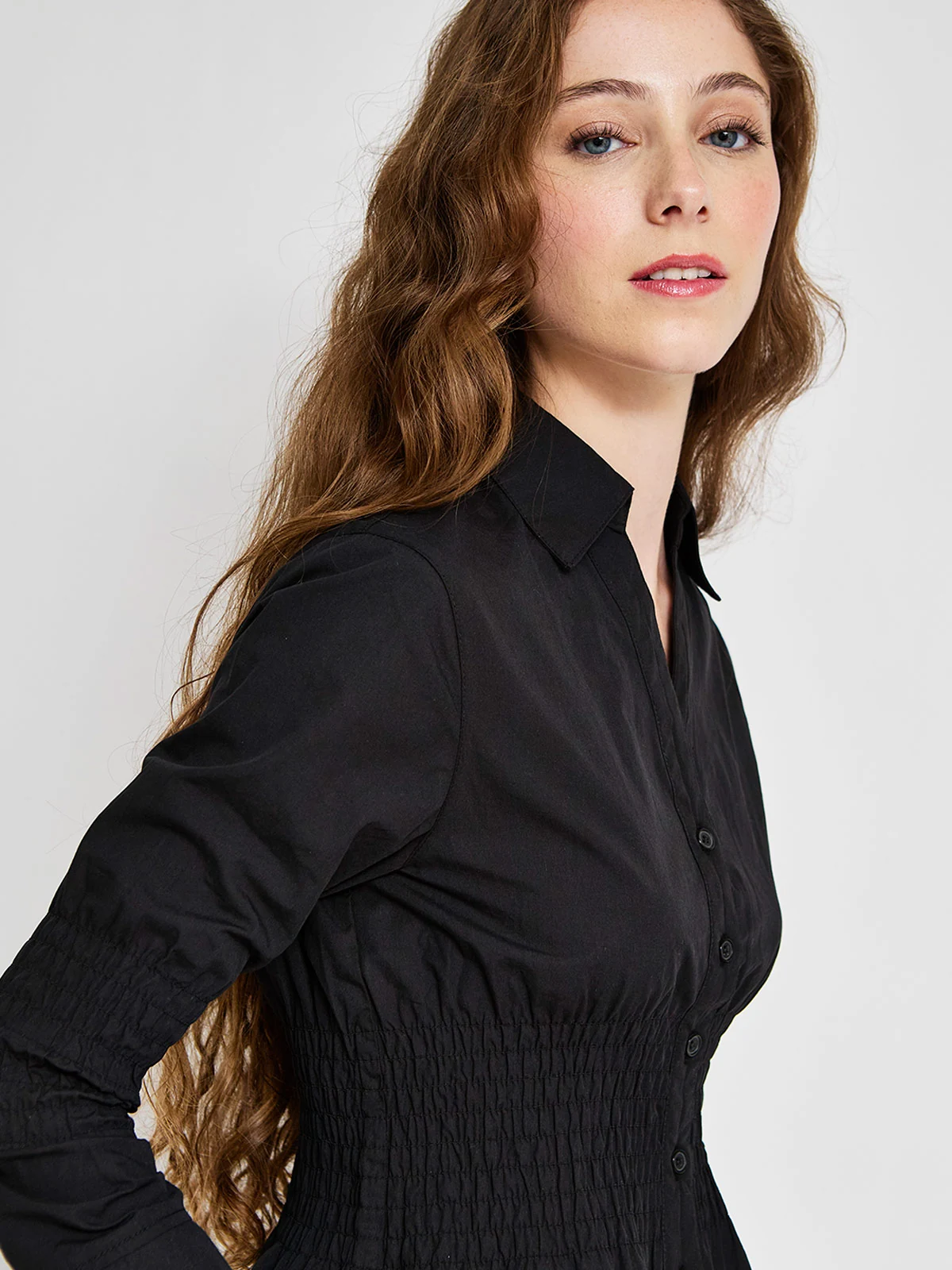 BLUSA MANGA LARGA ALGODÓN MUJER INDEX - ELEGIDO TINI - 3