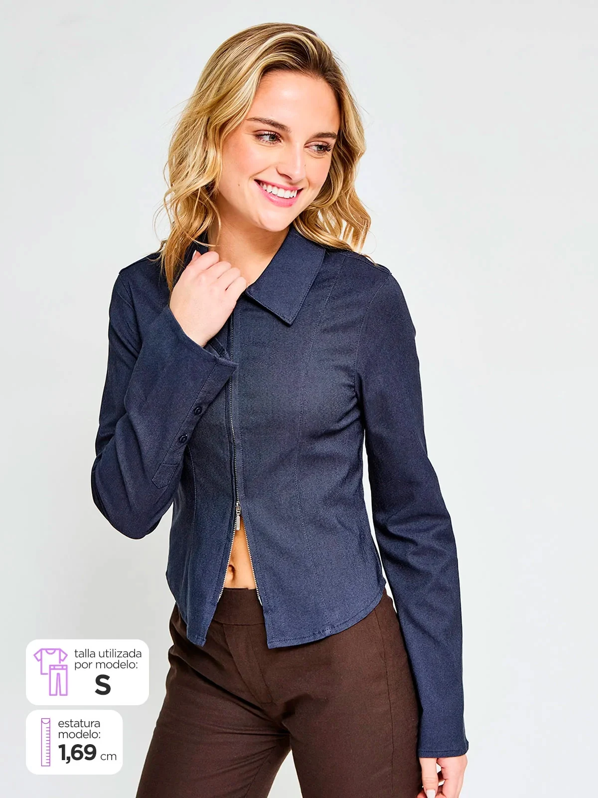 BLUSA MANGA LARGA MUJER INDEX - ELEGIDO TINI - 3