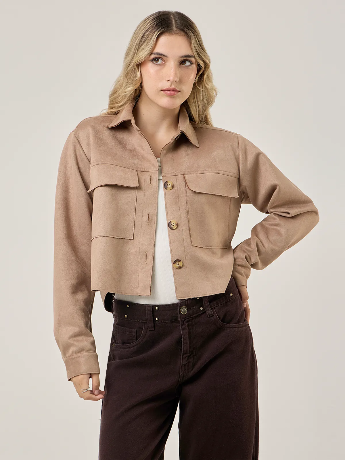 CASACA MUJER BARBADOS CROP - 1