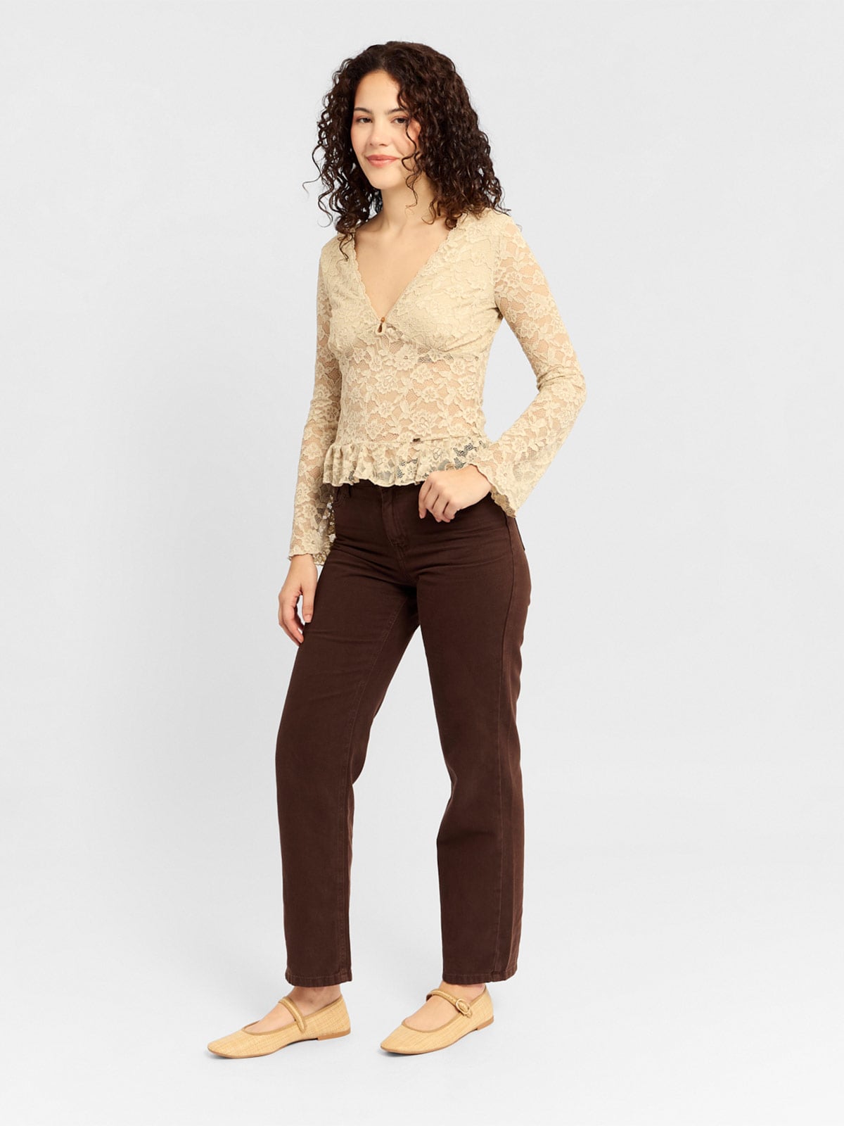 PANTALÓN MOM FIT MUJER EXIT POLLY  - 1