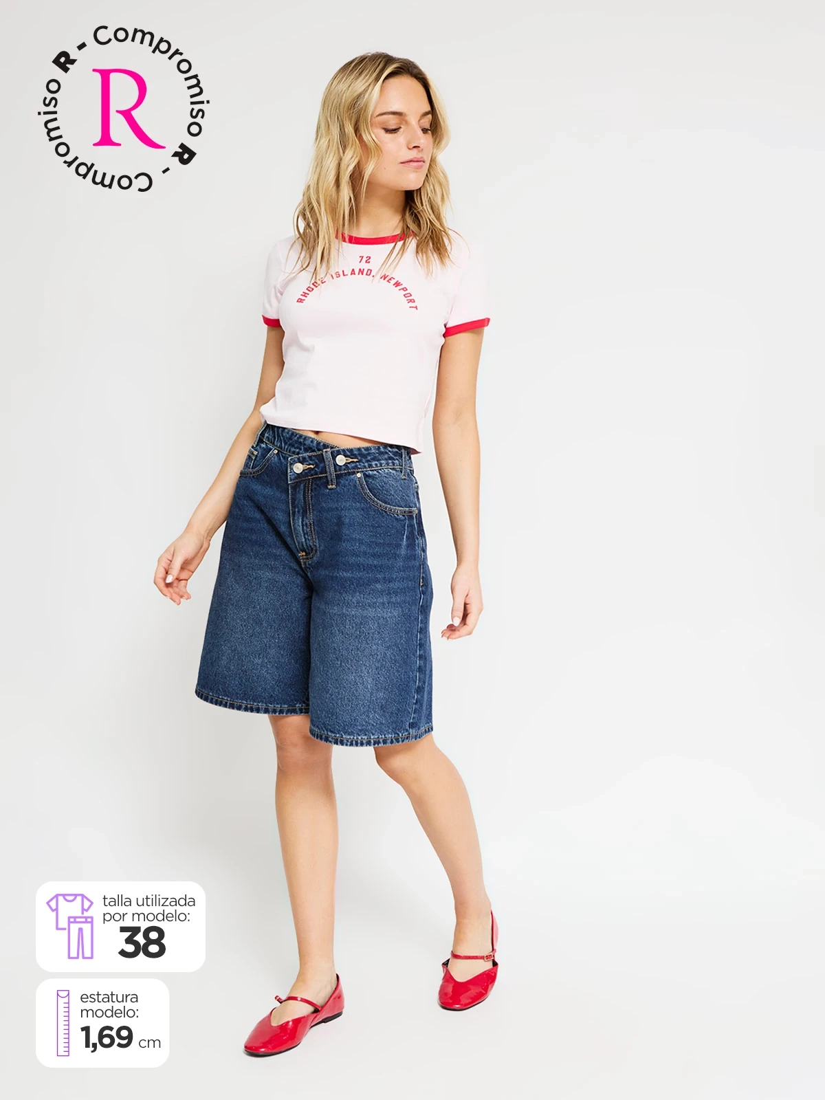 SHORT ALGODÓN MUJER INDEX CRUZE - 1