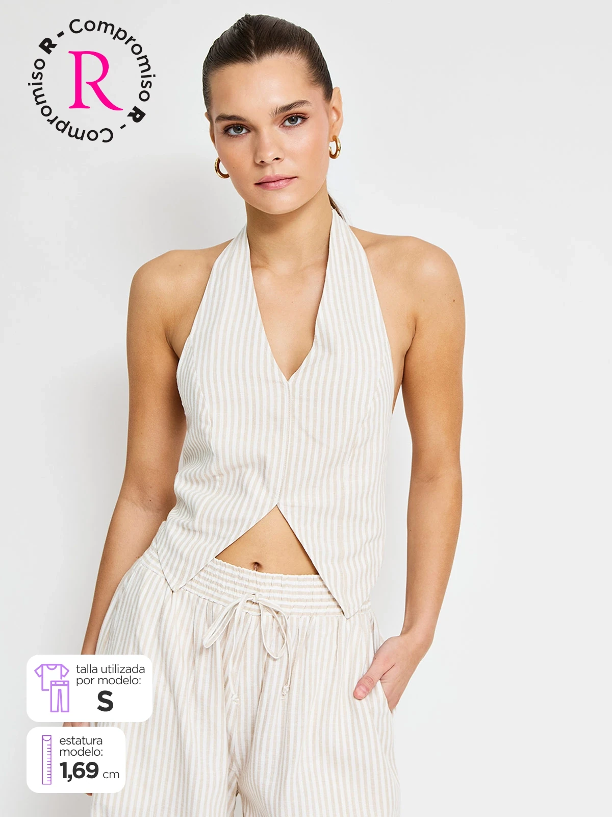 BLUSA SIN MANGAS MUJER INDEX - 1