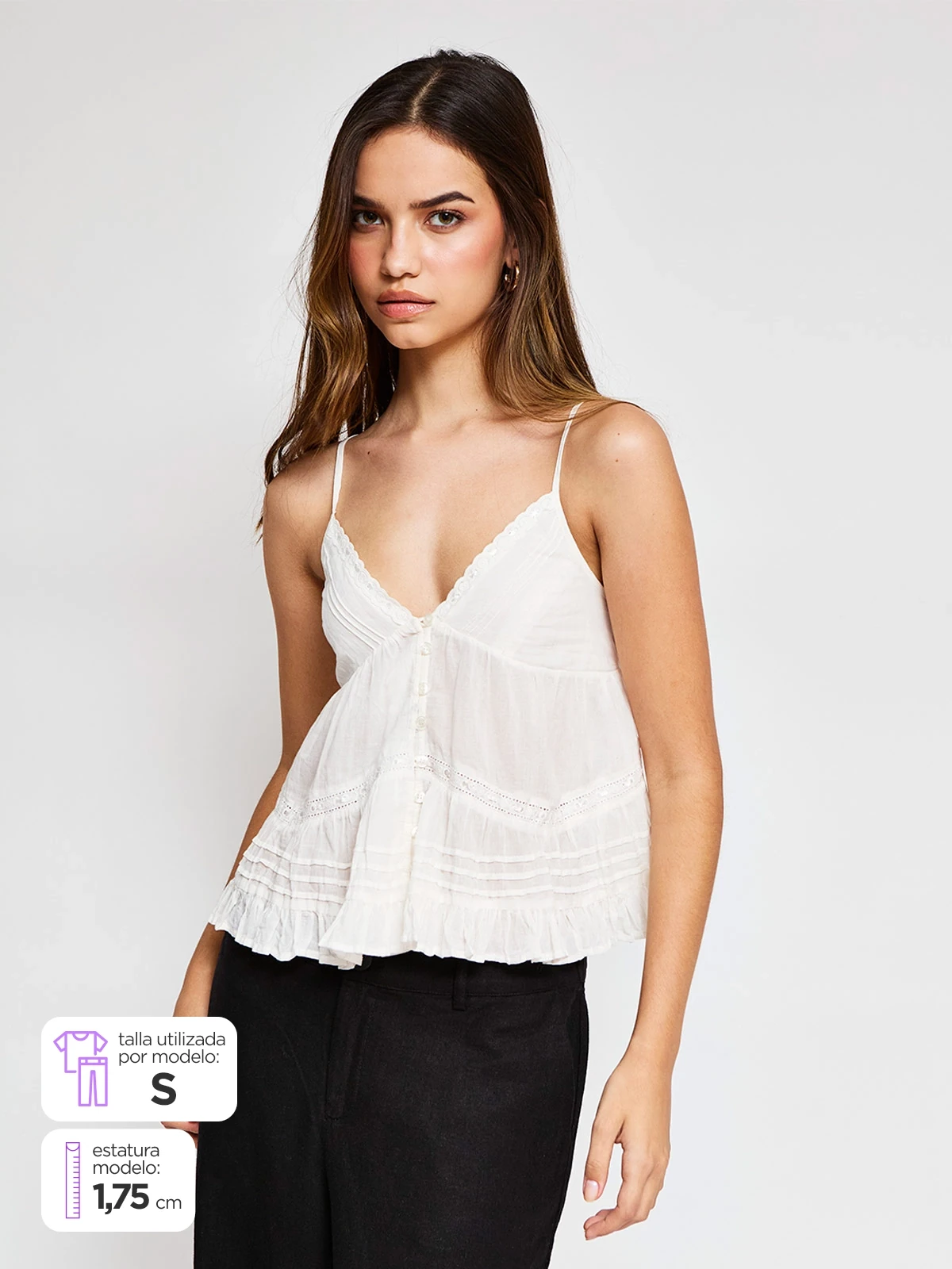 BLUSA SIN MANGAS ALGODÓN MUJER INDEX - 1