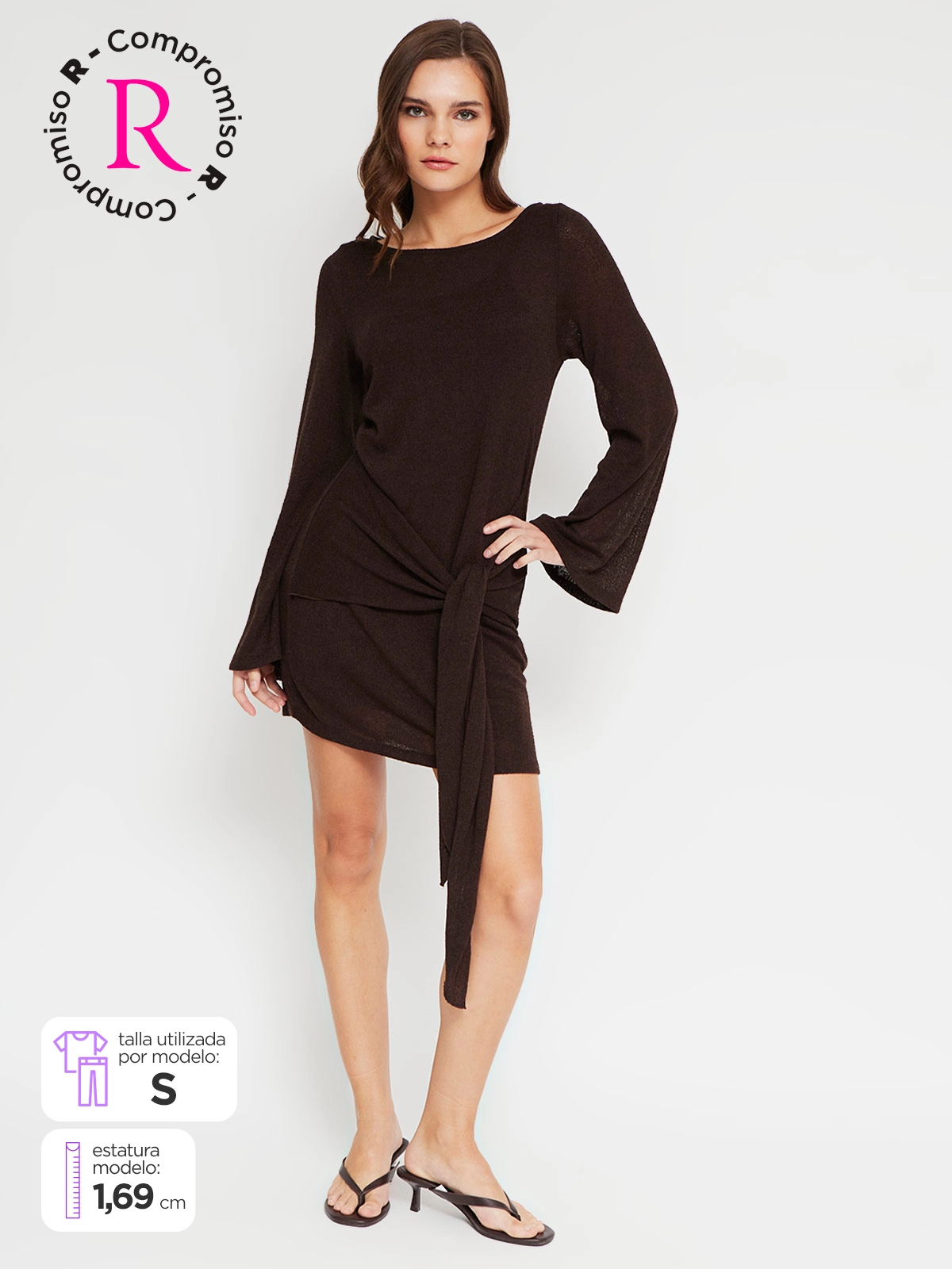 VESTIDO CORTO MUJER INDEX AMARRA - 1