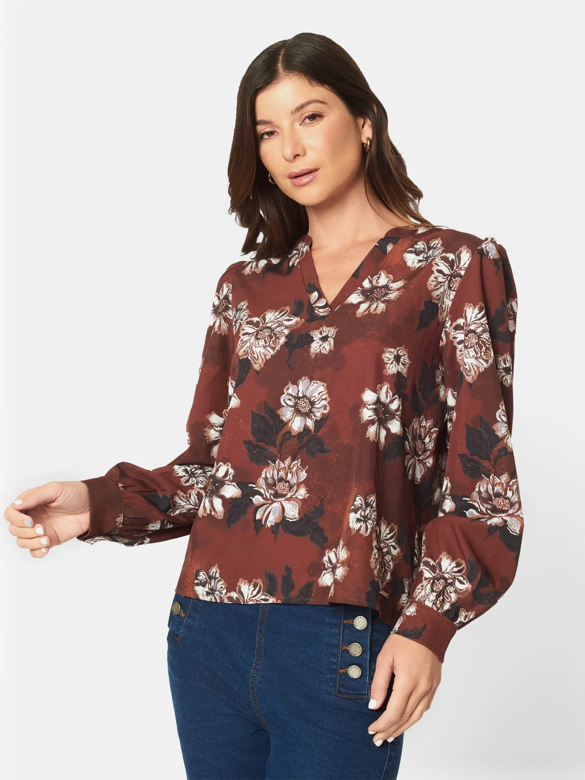 BLUSA MUJER MENTHA Y CHOCOLATE MULTICOLOR FANCY - 1