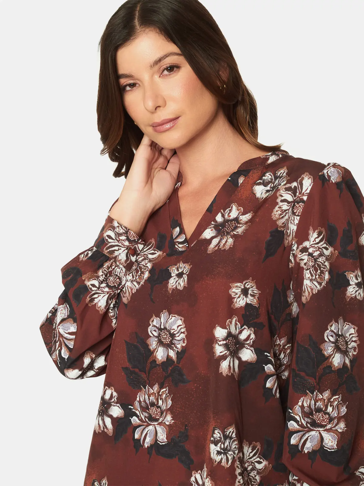 BLUSA MUJER MENTHA Y CHOCOLATE MULTICOLOR FANCY - 3