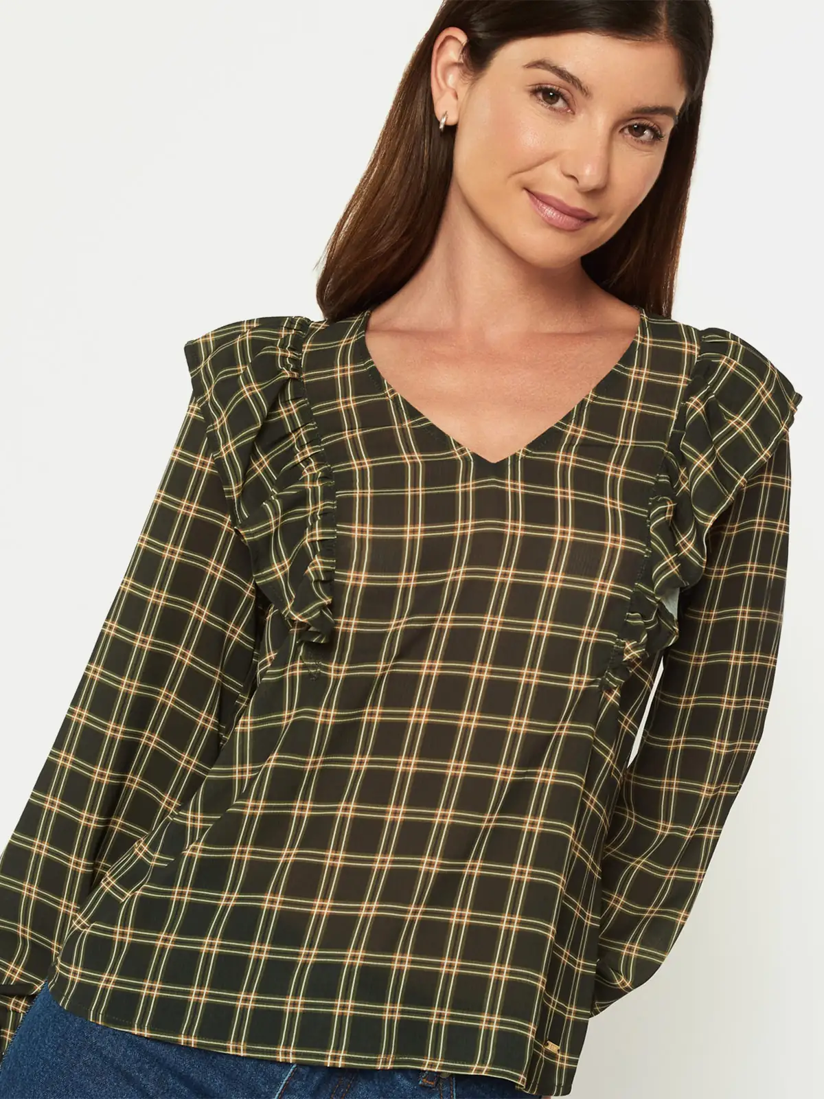 BLUSA MUJER MENTHA Y CHOCOLATE MULTICOLOR MAGDALENA - 4
