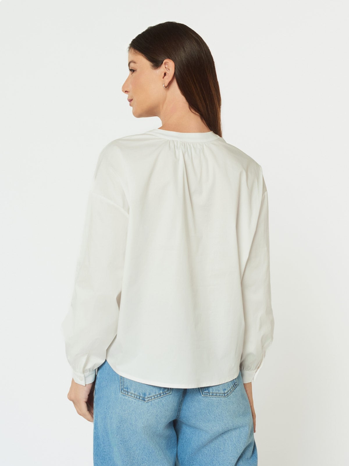 BLUSA MUJER MENTHA Y CHOCOLATE HUESO MAGNOLIA - 2