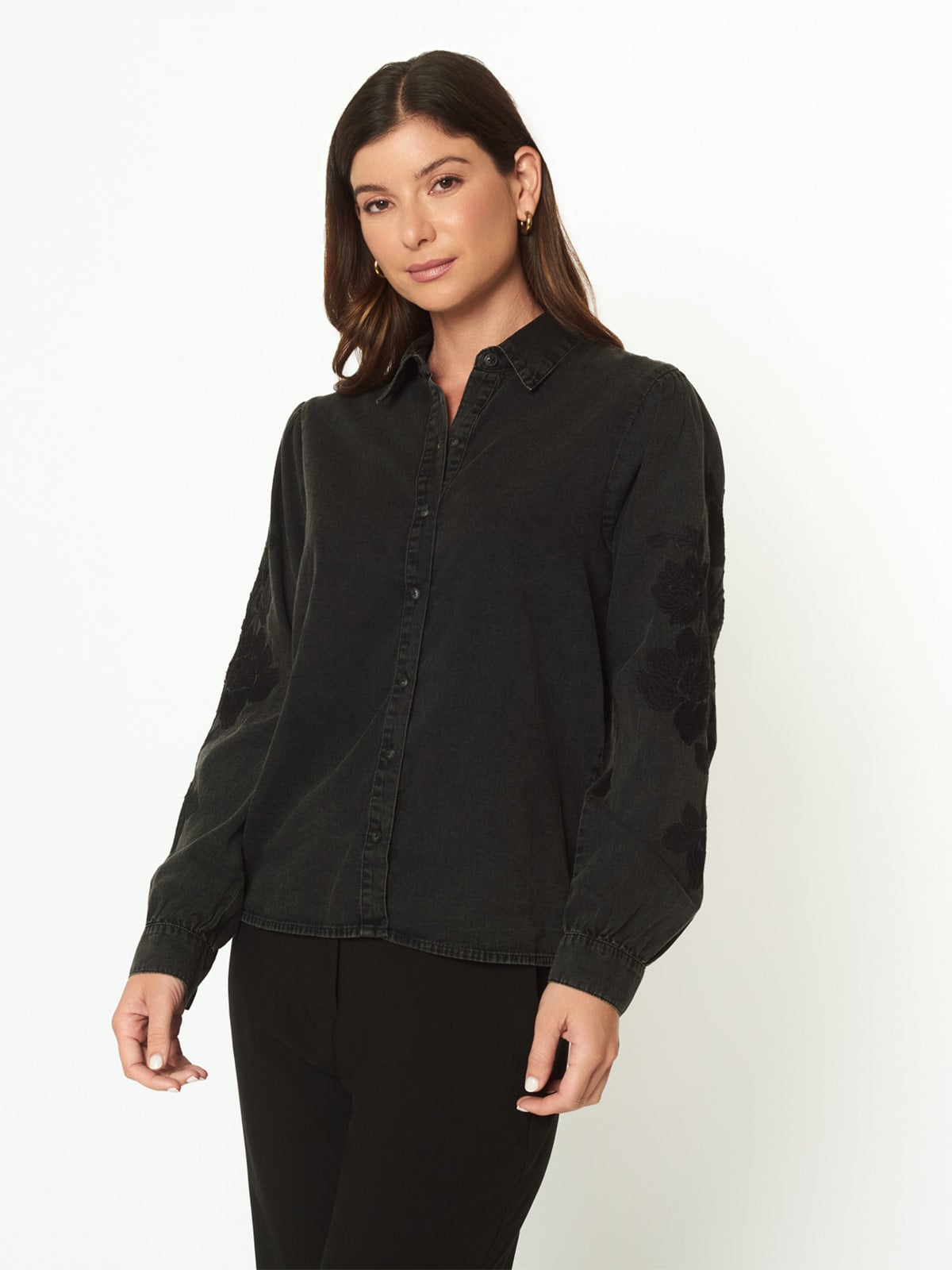 BLUSA ALGODÓN MUJER MENTHA Y CHOCOLATE NEGRO MALVA - 3