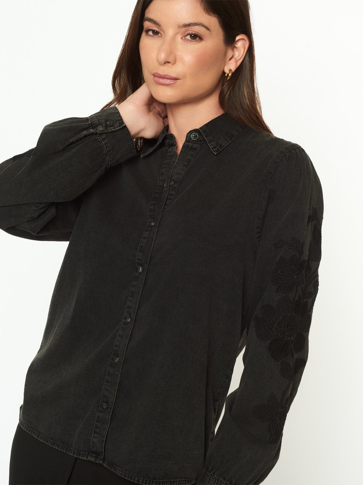 BLUSA ALGODÓN MUJER MENTHA Y CHOCOLATE NEGRO MALVA - 4