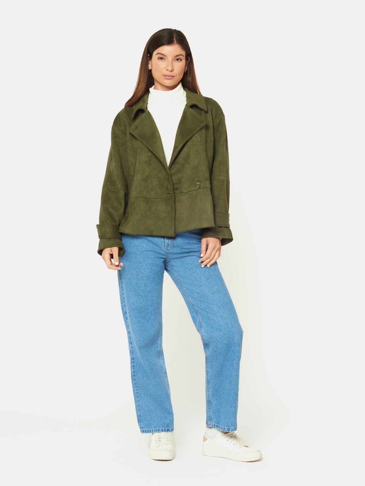 CHAQUETA MUJER MENTHA Y CHOCOLATE VERDE MALENA - 4
