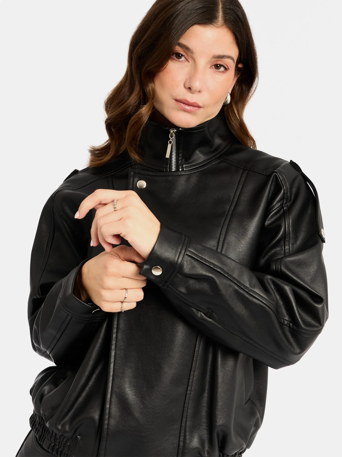 CHAQUETA MUJER MENTHA Y CHOCOLATE NEGRO MARGARITA - 3