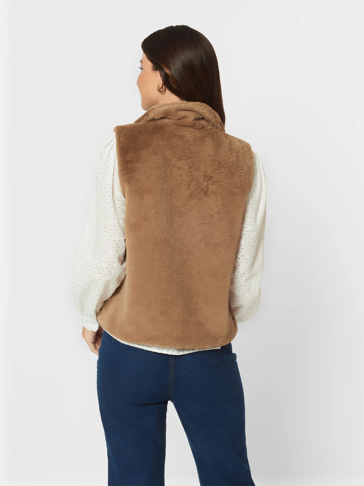 CHALECO SIN MANGAS MUJER MENTHA Y CHOCOLATE BEIGE MOLINA - 2