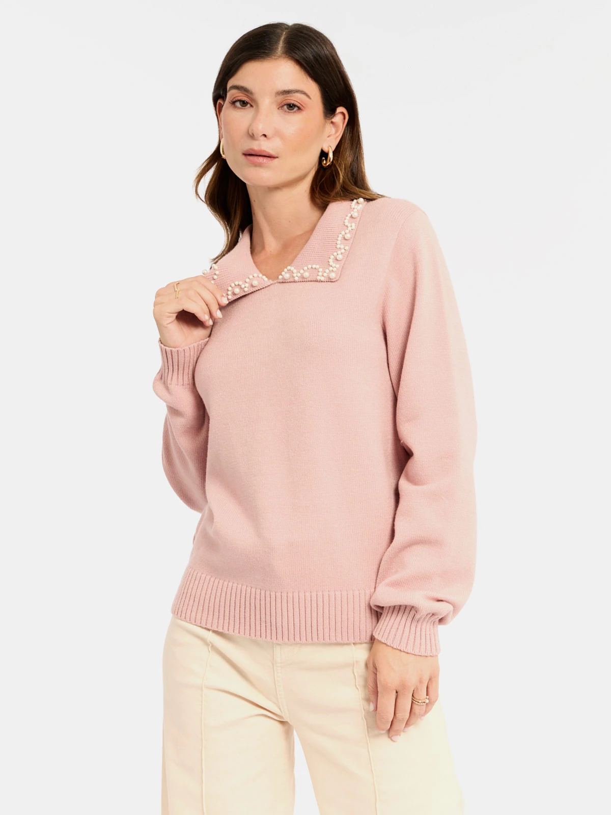 CHOMPA MUJER MENTHA Y CHOCOLATE ROSADO MARGOT - 1