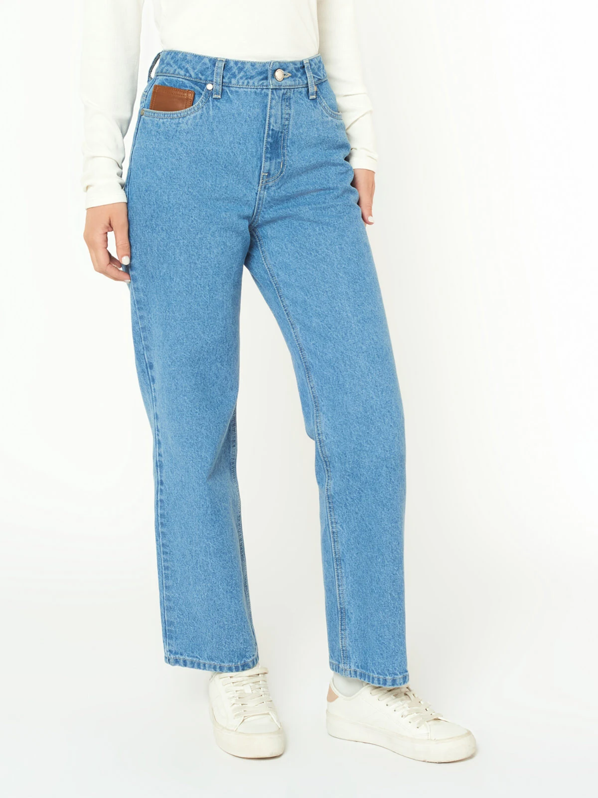 JEANS RECTO MUJER MENTHA Y CHOCOLATE - 3