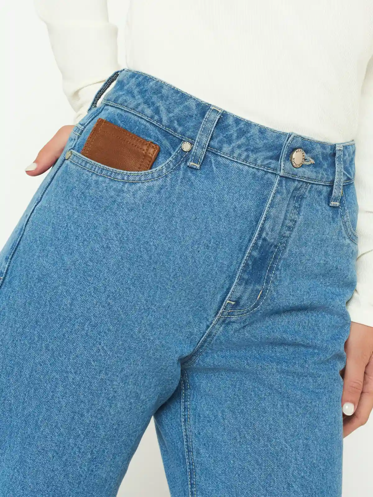 JEANS RECTO MUJER MENTHA Y CHOCOLATE - 4