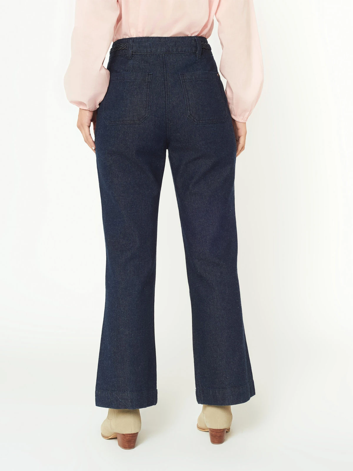 JEANS FLARE MUJER MENTHA Y CHOCOLATE - 2