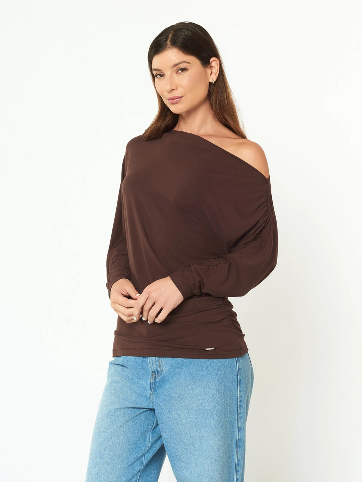 POLO MUJER MENTHA Y CHOCOLATE MARRÓN MARTA - 3