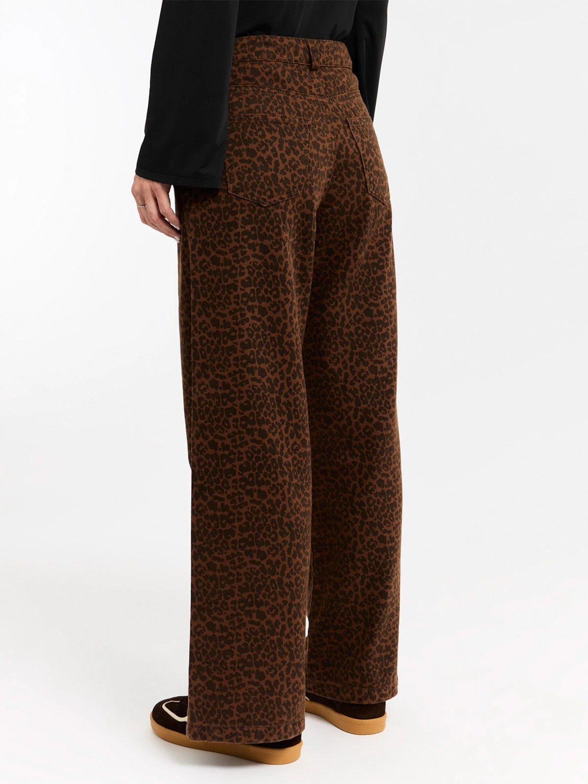 PANTALON WIDE LEG MUJER MENTHA Y CHOCOLATE MULTICOLOR MARAL - 3