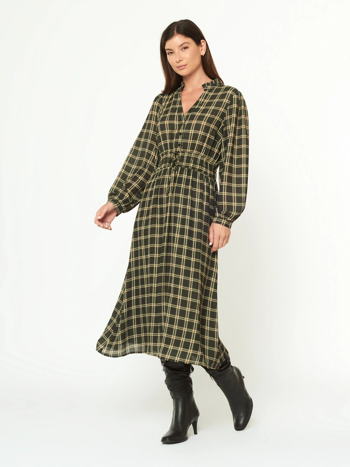 VESTIDO MUJER MENTHA Y CHOCOLATE MULTICOLO MATEA - 3