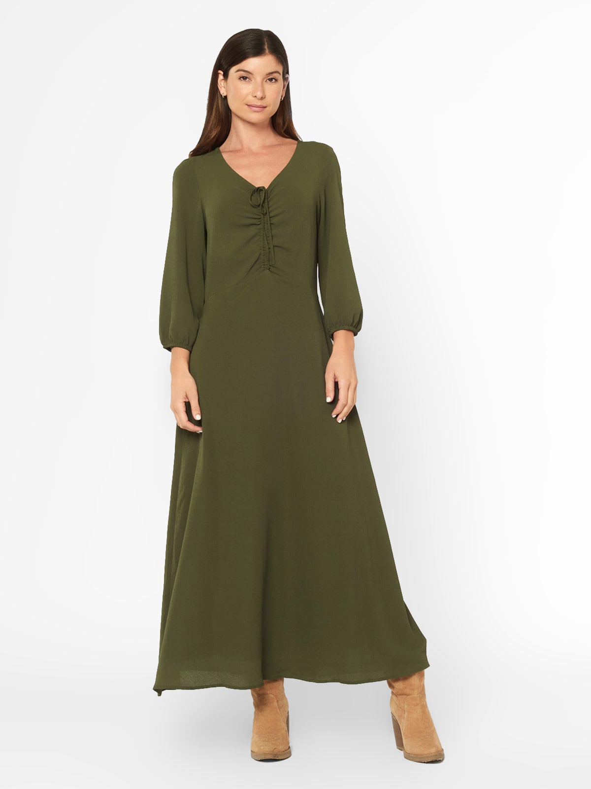 VESTIDO MUJER MENTHA Y CHOCOLATE MULTICOLO MAYRA - 1