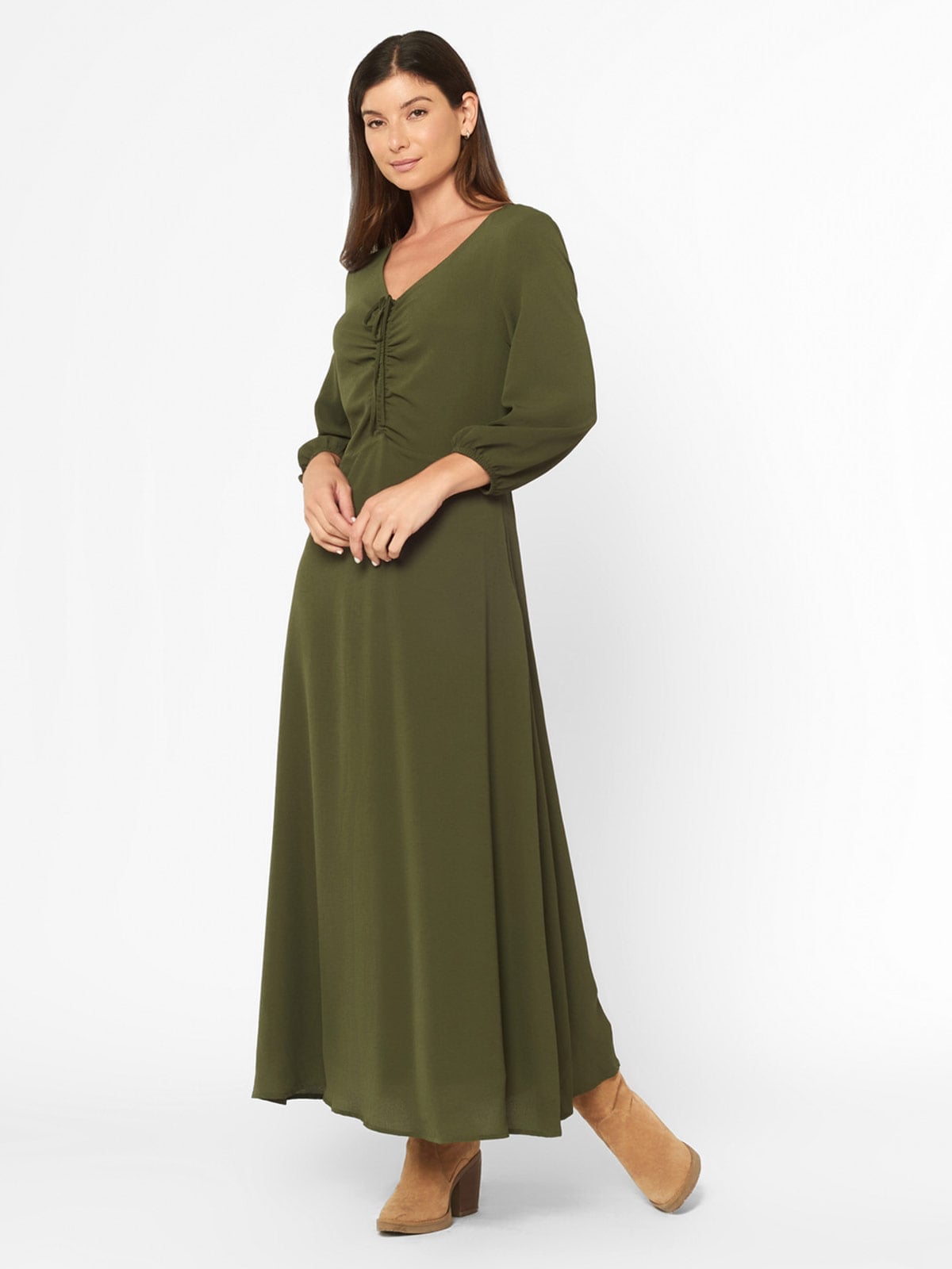 VESTIDO MUJER MENTHA Y CHOCOLATE MULTICOLO MAYRA - 3